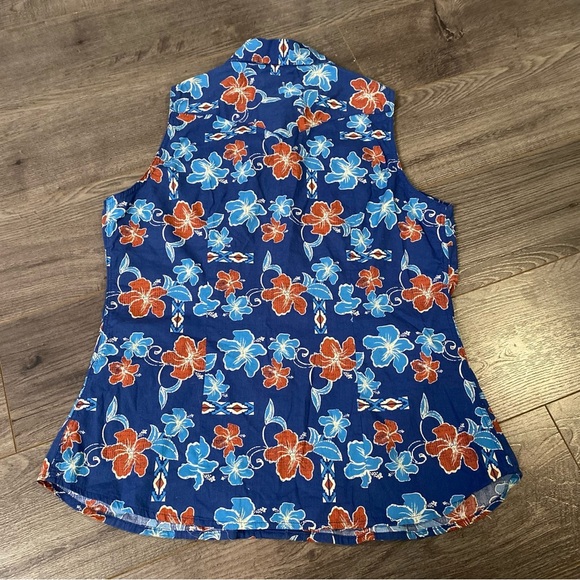 Roper button up sleeveless western rodeo wear - Picture 4 of 6